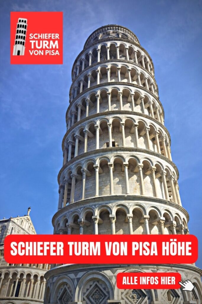 SCHIEFER TURM VON PISA Höhe